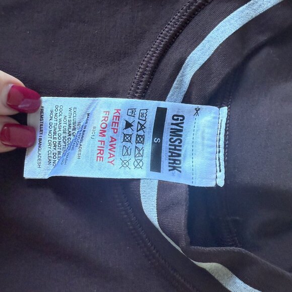 Gymshark Contrast Seamless Tee & Legging Set in Brown - Picture 11 of 11